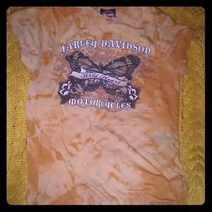 Harley Davidson Wild Heart Butterfly Tee Vintage